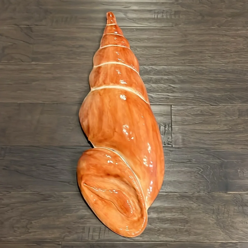 Seashell Ocean Nautical Wall Hanging Decor Metal beach shell